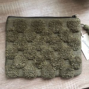 Olive green hand bag
